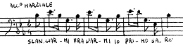 Es.34 - Allegro marziale: Slanciarmi fra l'armi io primo saprò